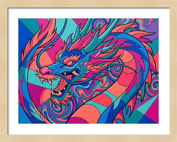 Dragon In Vibrant Colors