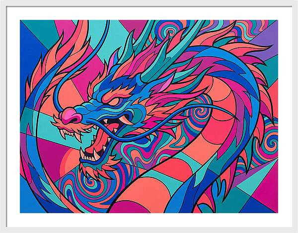 Dragon In Vibrant Colors