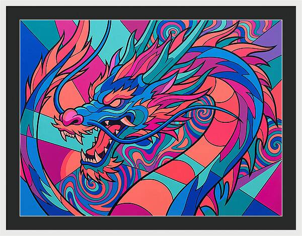 Dragon In Vibrant Colors