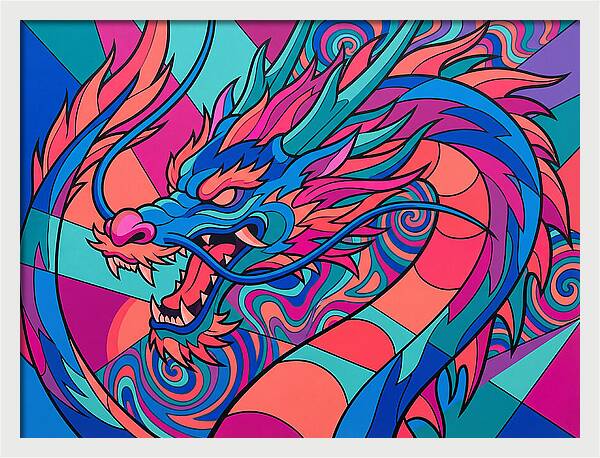 Dragon In Vibrant Colors