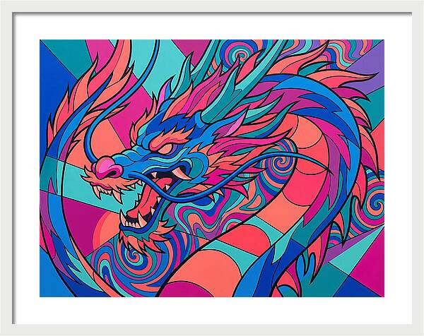Dragon In Vibrant Colors
