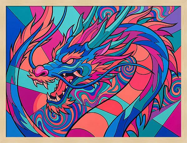 Dragon In Vibrant Colors