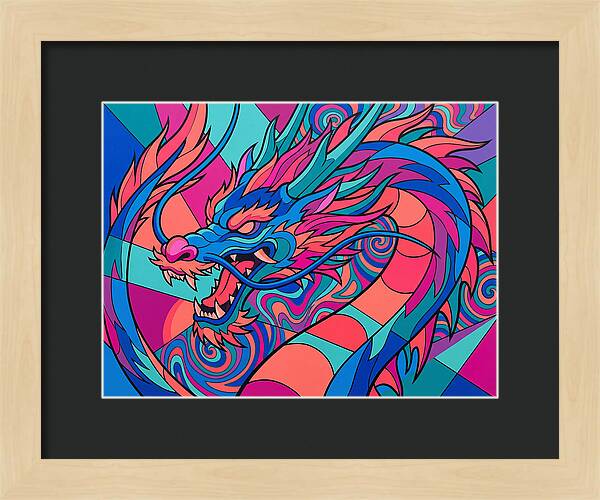 Dragon In Vibrant Colors