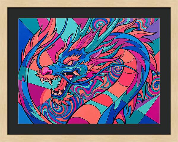 Dragon In Vibrant Colors