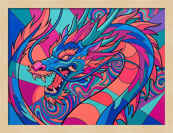 Dragon In Vibrant Colors
