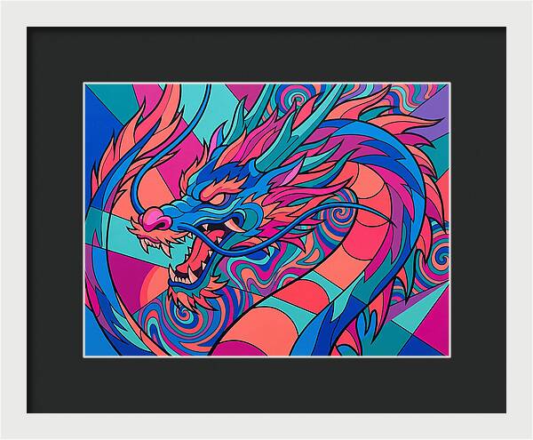 Dragon In Vibrant Colors