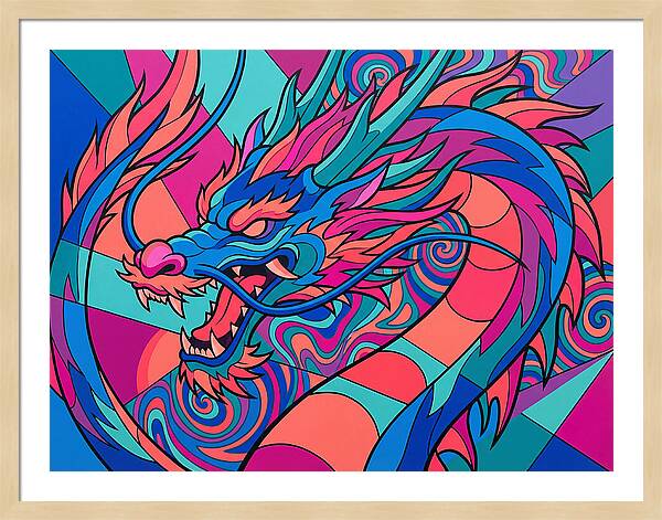 Dragon In Vibrant Colors