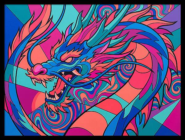 Dragon In Vibrant Colors