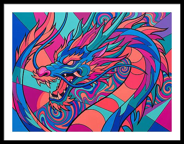Dragon In Vibrant Colors