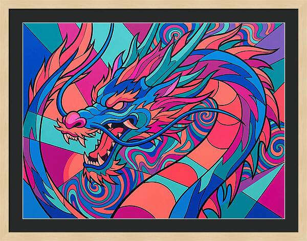 Dragon In Vibrant Colors