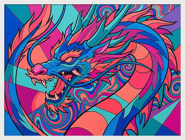 Dragon In Vibrant Colors
