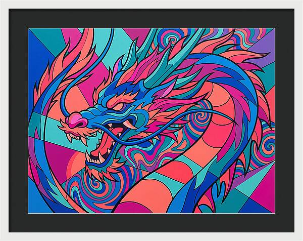 Dragon In Vibrant Colors