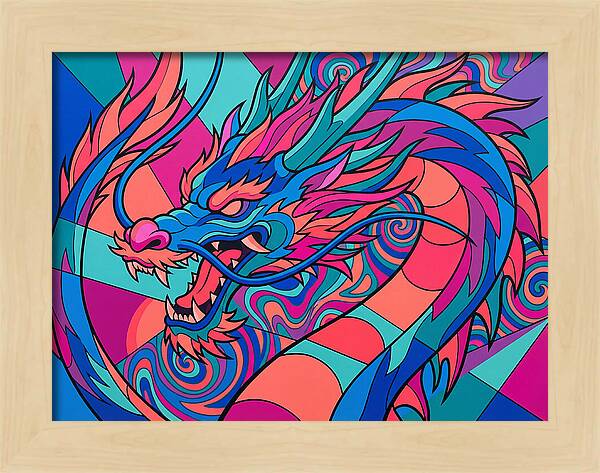 Dragon In Vibrant Colors