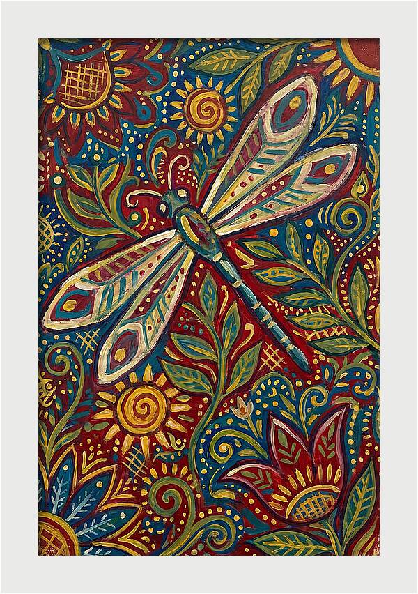 Dragonfly Folk Art