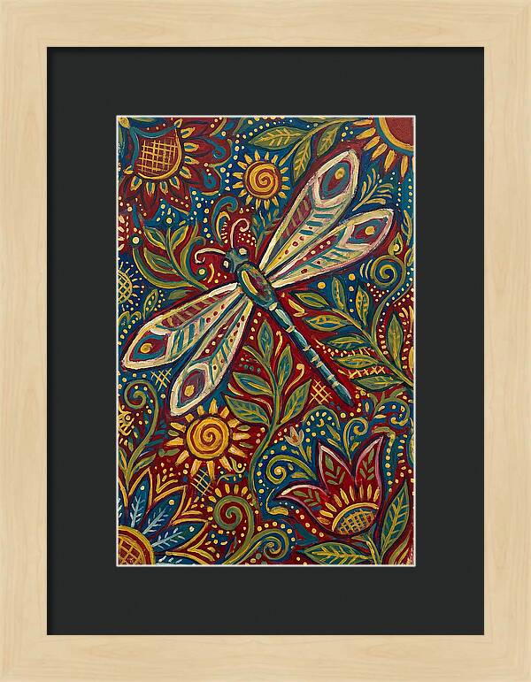 Dragonfly Folk Art