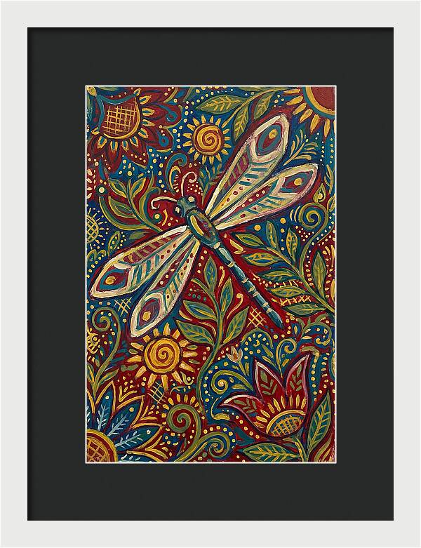 Dragonfly Folk Art