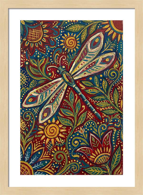 Dragonfly Folk Art