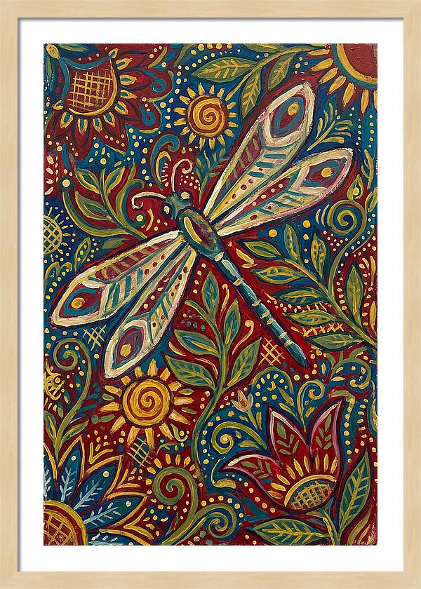 Dragonfly Folk Art