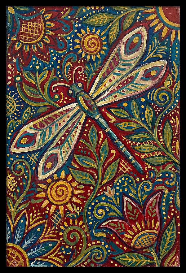 Dragonfly Folk Art