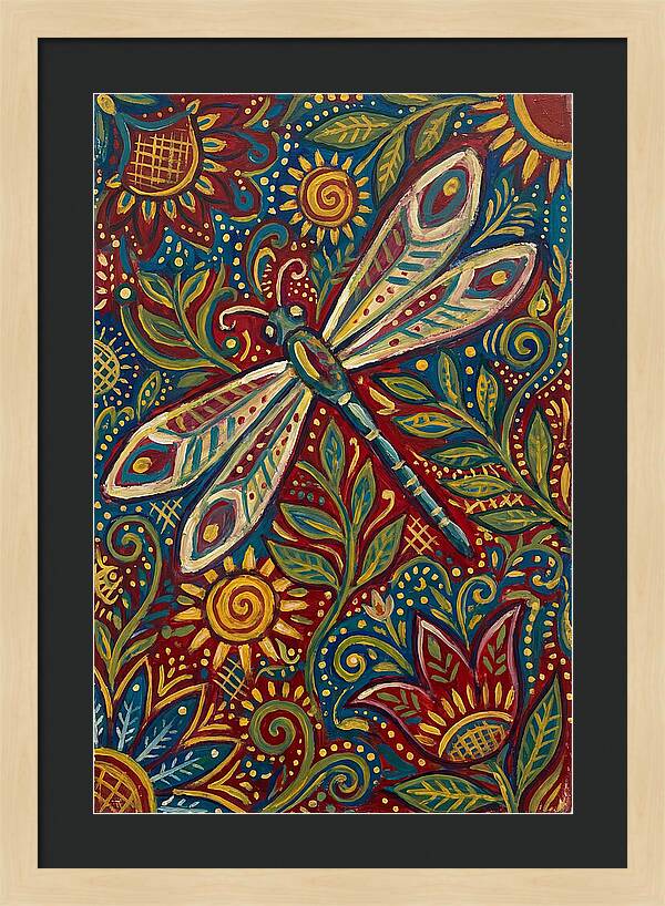 Dragonfly Folk Art