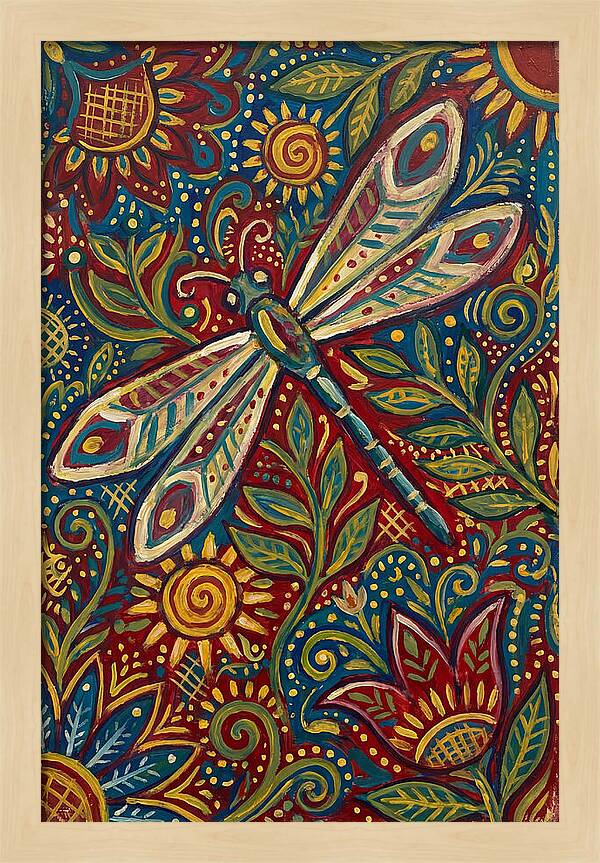 Dragonfly Folk Art