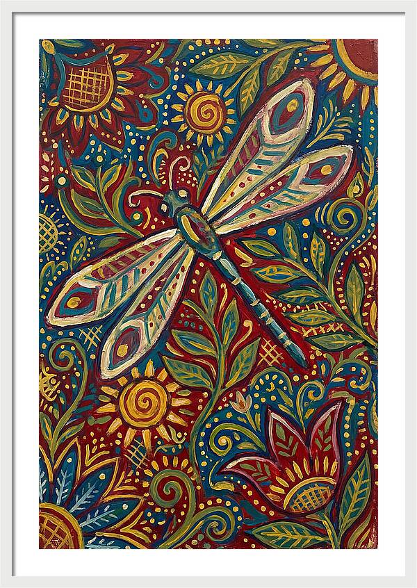 Dragonfly Folk Art