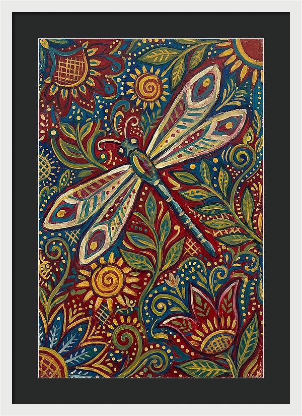 Dragonfly Folk Art