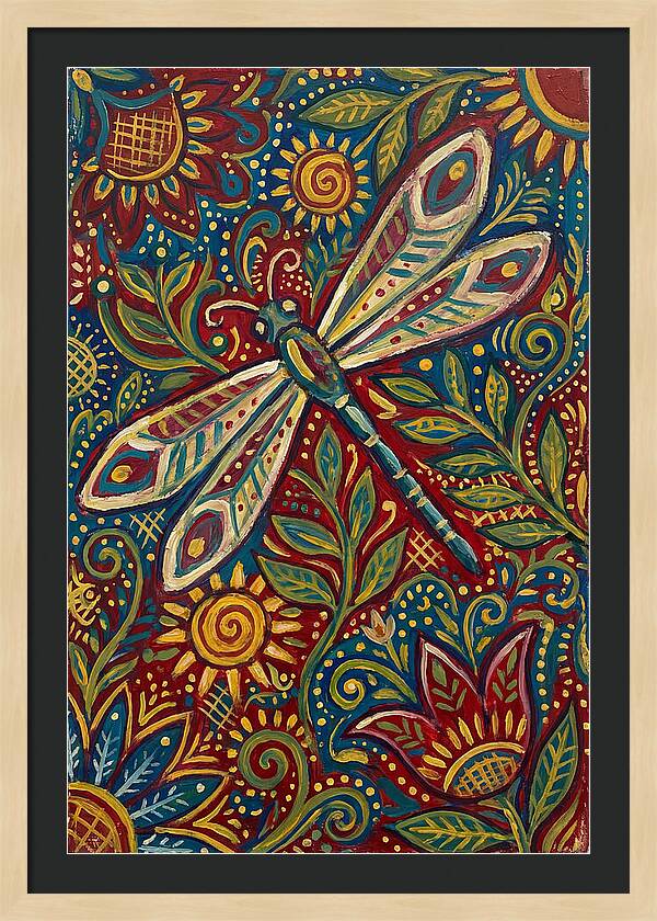 Dragonfly Folk Art