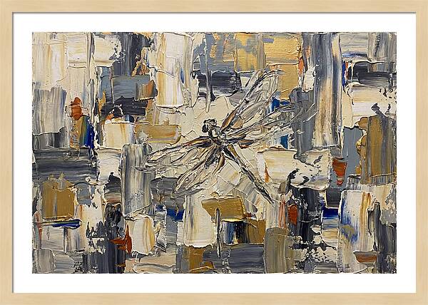 Dragonfly In Abstract Harmony