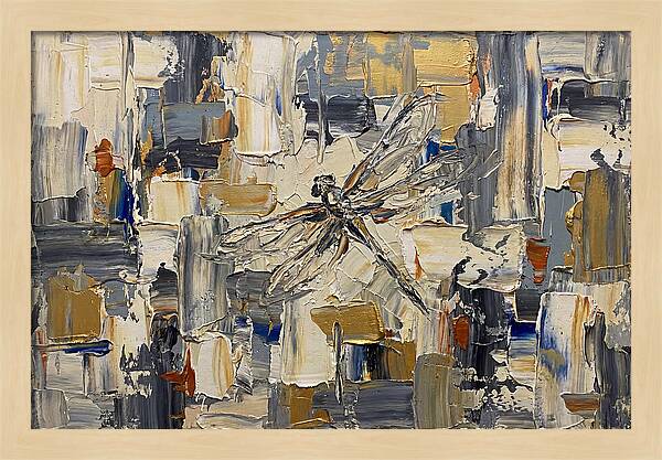 Dragonfly In Abstract Harmony