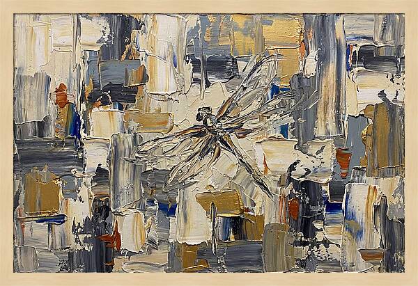 Dragonfly In Abstract Harmony