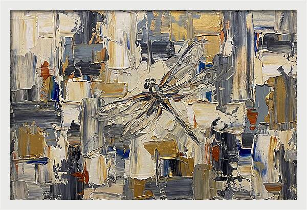 Dragonfly In Abstract Harmony