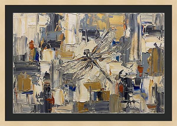 Dragonfly In Abstract Harmony