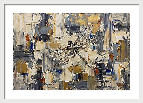 Dragonfly In Abstract Harmony