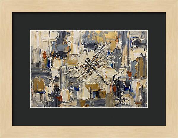 Dragonfly In Abstract Harmony