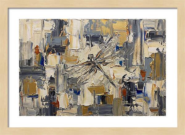 Dragonfly In Abstract Harmony