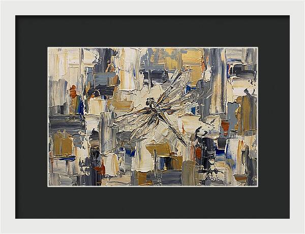 Dragonfly In Abstract Harmony