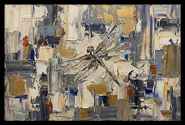 Dragonfly In Abstract Harmony