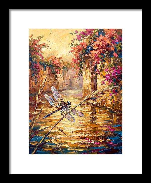 Dragonfly Over Mediterranean Waters
