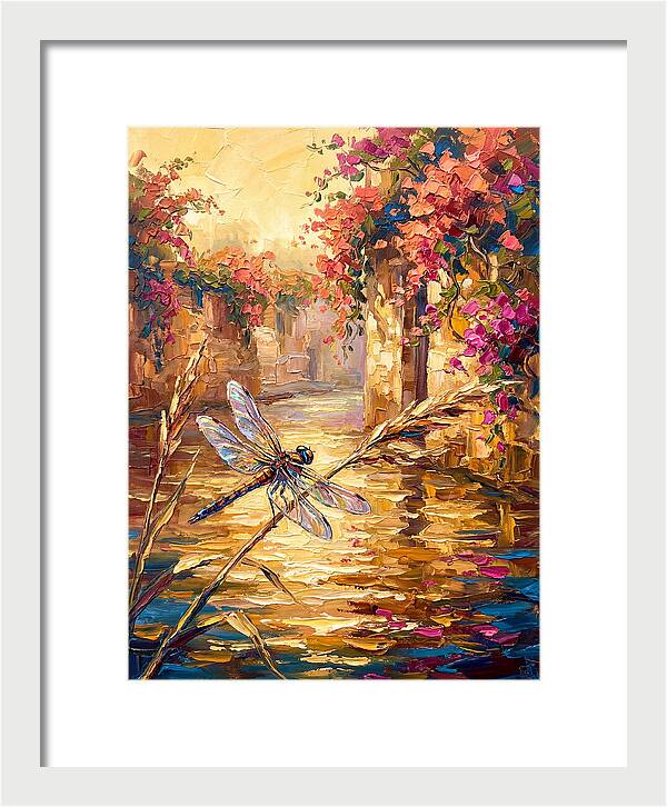 Dragonfly Over Mediterranean Waters
