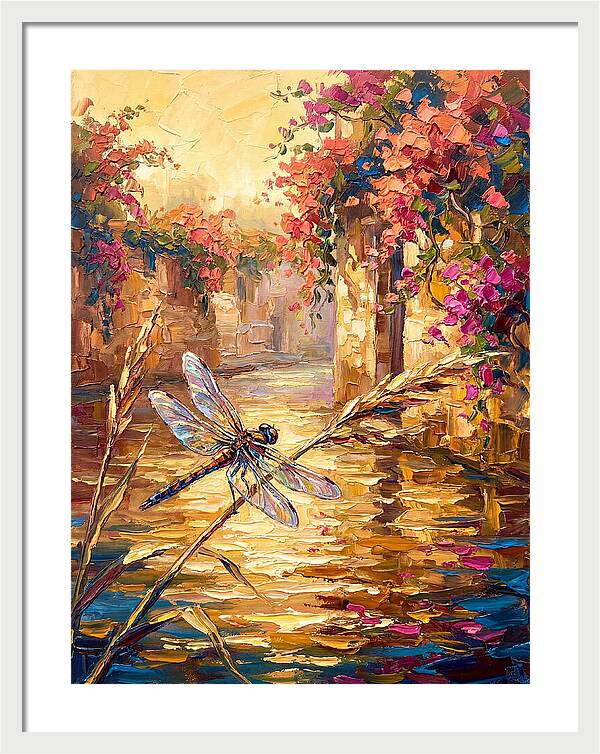 Dragonfly Over Mediterranean Waters