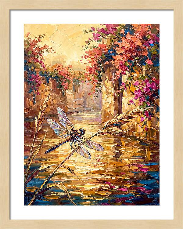 Dragonfly Over Mediterranean Waters