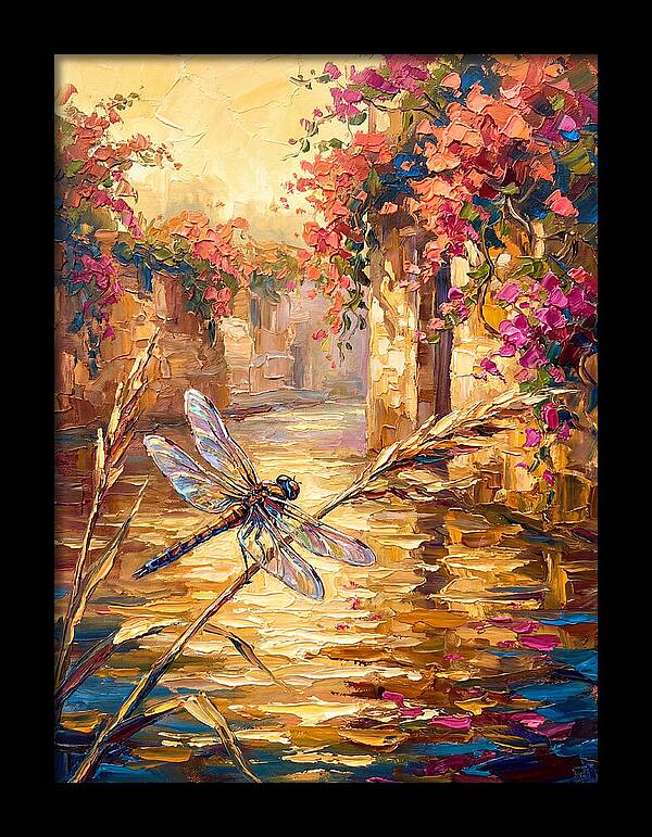 Dragonfly Over Mediterranean Waters