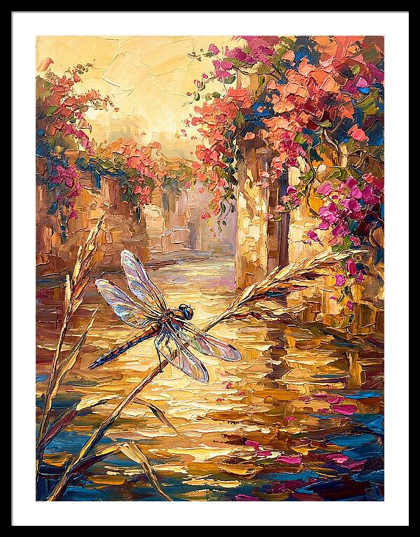 Dragonfly Over Mediterranean Waters