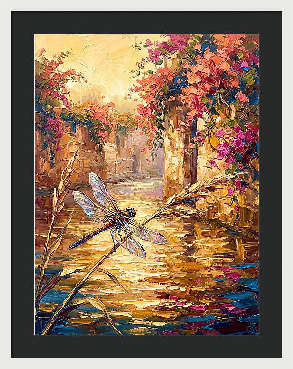 Dragonfly Over Mediterranean Waters