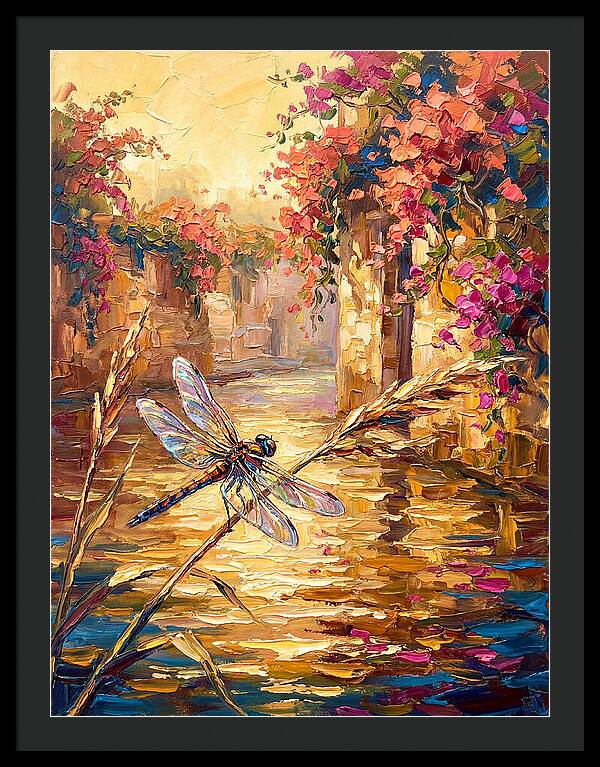 Dragonfly Over Mediterranean Waters