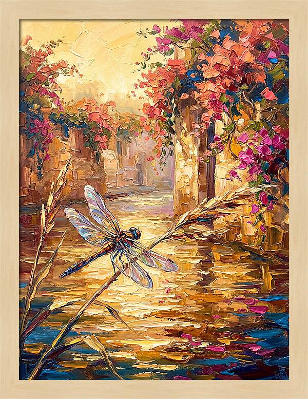 Dragonfly Over Mediterranean Waters