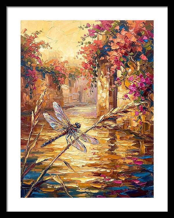 Dragonfly Over Mediterranean Waters