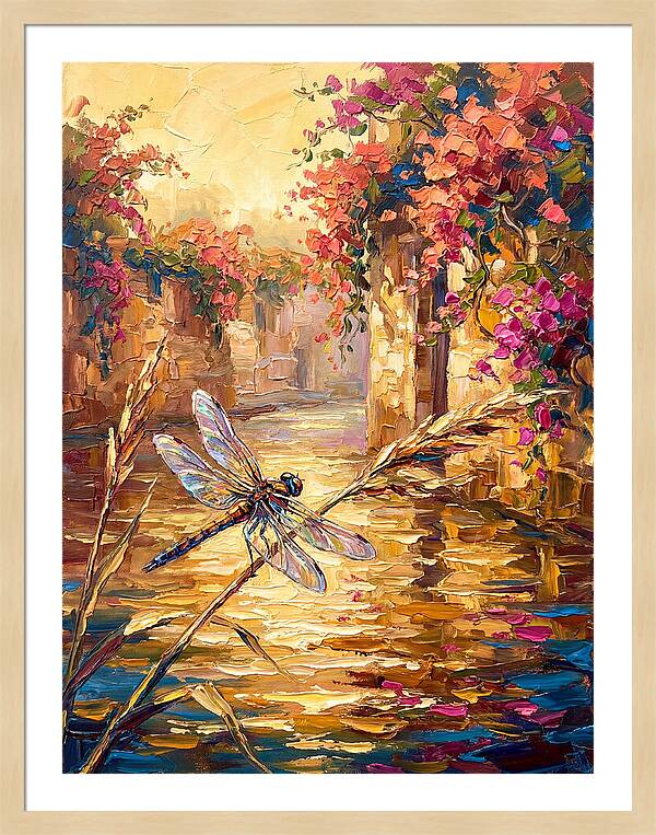 Dragonfly Over Mediterranean Waters