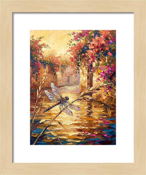 Dragonfly Over Mediterranean Waters